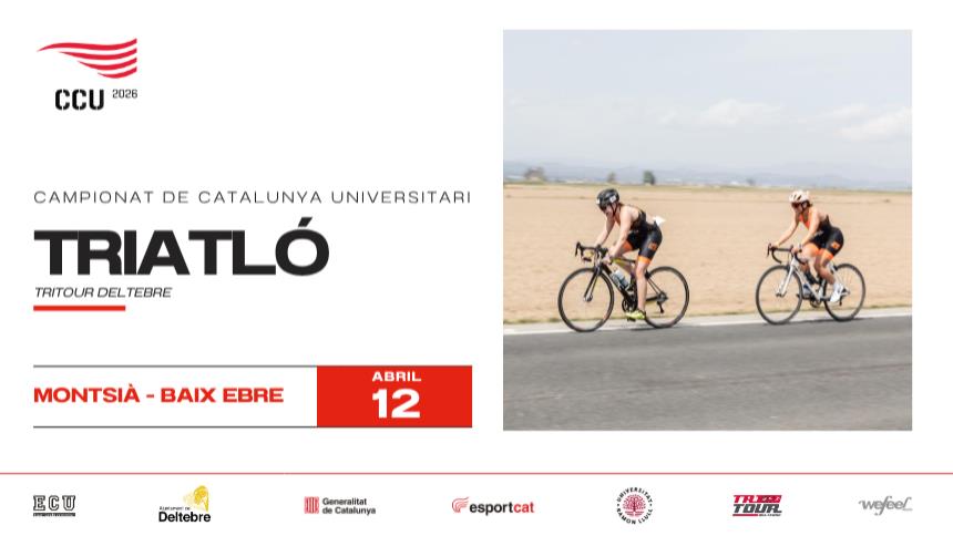 El Delta de l’Ebre acull el Campionat de Catalunya Universitari de Triatló